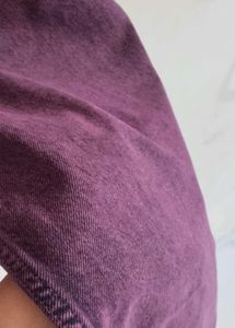 Plum Wash Wide Leg Jeans
