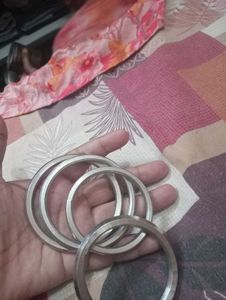 Set of 5 steel Metal Bangles