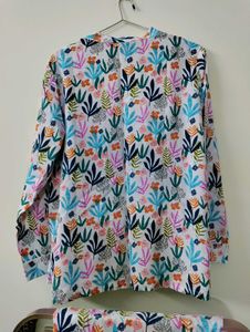 3-Piece Floral Print Co-ord Set With Earrings