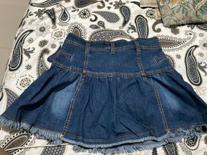 Denim Mini Skirt