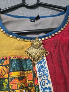 Kurta w attached skirt dress