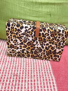 Leopard Print Cosmetic Bag