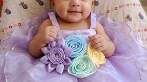 Adorable Baby Girl's Lavender Dress