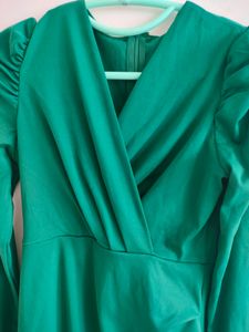 Urbanic Olive Green Bodycon Midi Dress