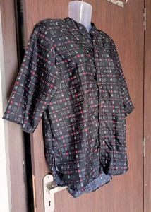 Patterned Short Sleeve Tunic