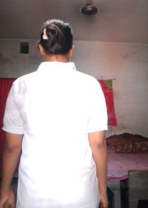 White Polo Neck T-Shirt