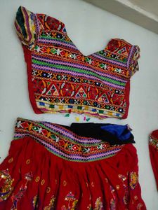 Red Embroidered Lehenga Choli