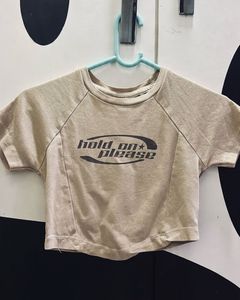 Graphic Print Cropped T-Shirt