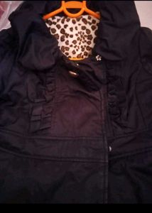 Chic Black Ruffled Jacket