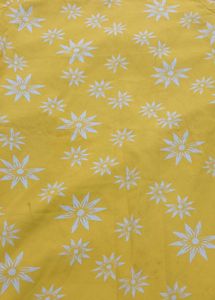 70)Yellow Floral Print Kurta