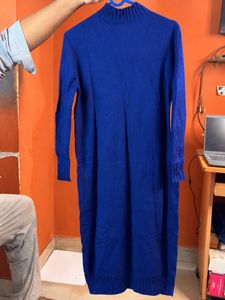 Royal Blue Knit Maxi Dress