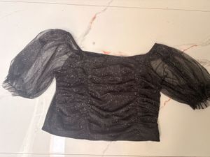 glitter crop top