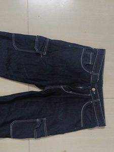 black cargo jeans