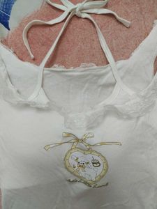 Cute Graphic Padded Tank Top