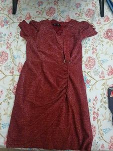 Sparkly Red Cocktail Dress