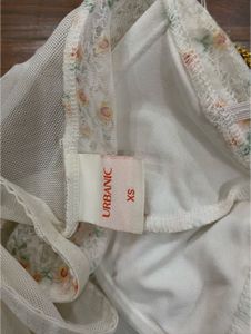 Floral Puff Sleeve Corset Top