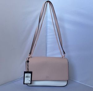 DKNY Pink & White Crossbody Bag