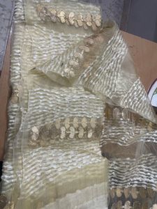 Elegant Dupatta with Gold Embellishments