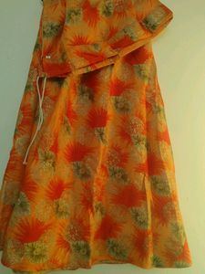 Elegant Embroidered Kurta with skirt and duppatta