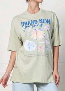 Shein Graphic chest Print T-Shirt