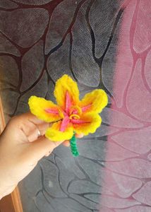 Handmade Yellow Flower Rapunzel keychain
