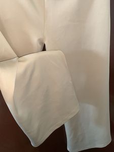 Cream Wide Leg Pants