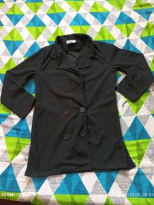 Chic Black Double-Breasted Blazer