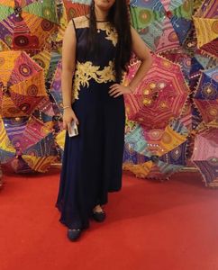 Long bluw mexi dress