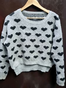 Winters Cute Heart Shaped Sweater (Bust-38,40)