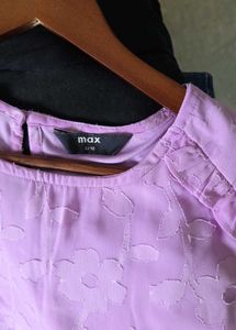 Lavender Floral Blouse top