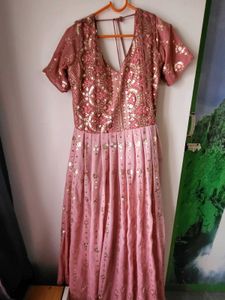 Stunning Embellished long gown with dupatta