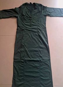 Green kurti with button design