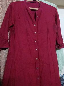 Maroon Kurta