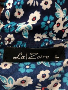 Navy Blue Floral Printed Top (Women’s)