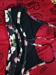 Floral Sports Bra 9 year