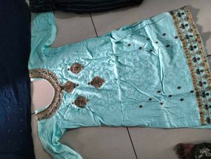 Light Blue Kurta Set with Dupatta