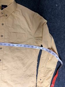 Y2K Men's Yellow Plain Shirt
