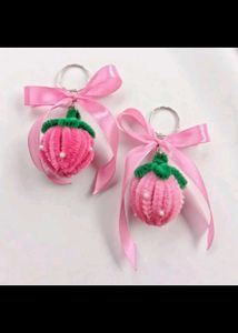 Cute Handmade Flower Keychain