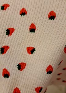 Cute Strawberry Print Top