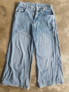 light blue faded jean