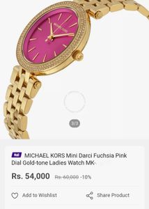 MICHAEL KORS DARCI FUCHSIA DIAL GOLD LADIES WATCH