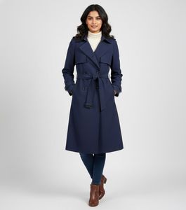 Stylish Navy Trench Coat