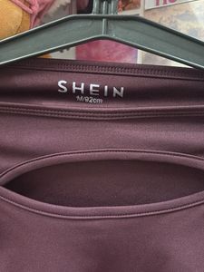 Shein Cut-Out Long Sleeve Crop Top