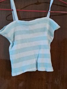 Striped Cropped Tank Top
