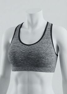 Comfortable Grey and black Sports Bra