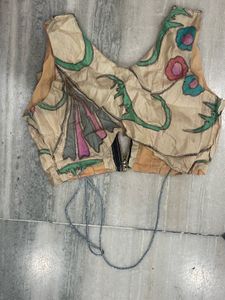 Beige Floral Print Lehenga Choli
