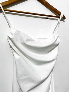 Elegant White Slip Dress
