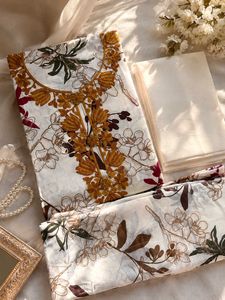 Pure Cotton Suit Boutique Print Embroidery Pe