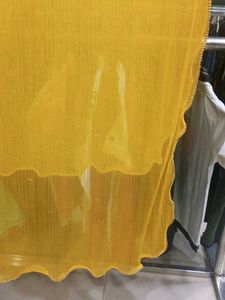 designed yellow duppata