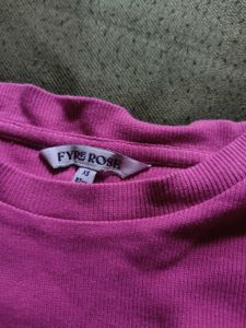 Cute Pink Ruffled Sleeve Top